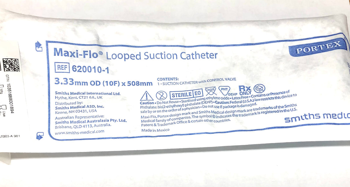 ICU Medical ICU Medical 620010-1 Maxi-Flo Suction Catheter Kit 10FR Looped Supplies reLink Medical