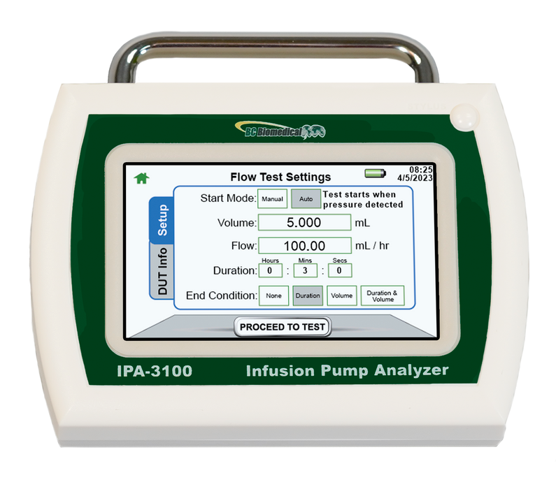 BC Biomedical IPA-3100 Infusion Pump Analyzer