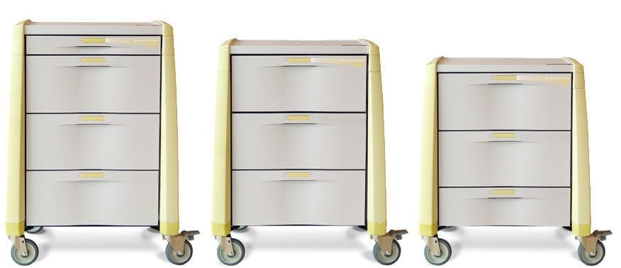 Capsa Healthcare Capsa Healthcare VE3ISO-N-BY-D112-COMP Isolation Cart C-Series Medical Furniture reLink Medical