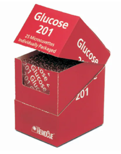 HemoCue America HemoCue America 110723 Glucose 201 Microcuvettes Individually Clinical Lab reLink Medical