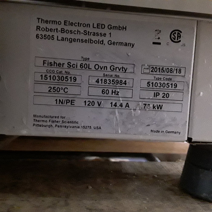 Thermo Scientific 151030519 60L Gravity Oven