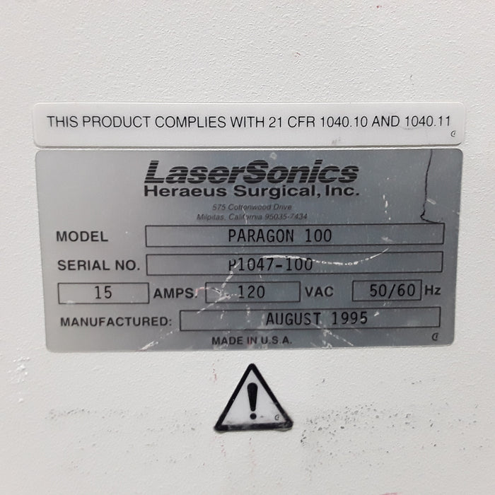 LaserSonics Paragon 100 CO2 Laser