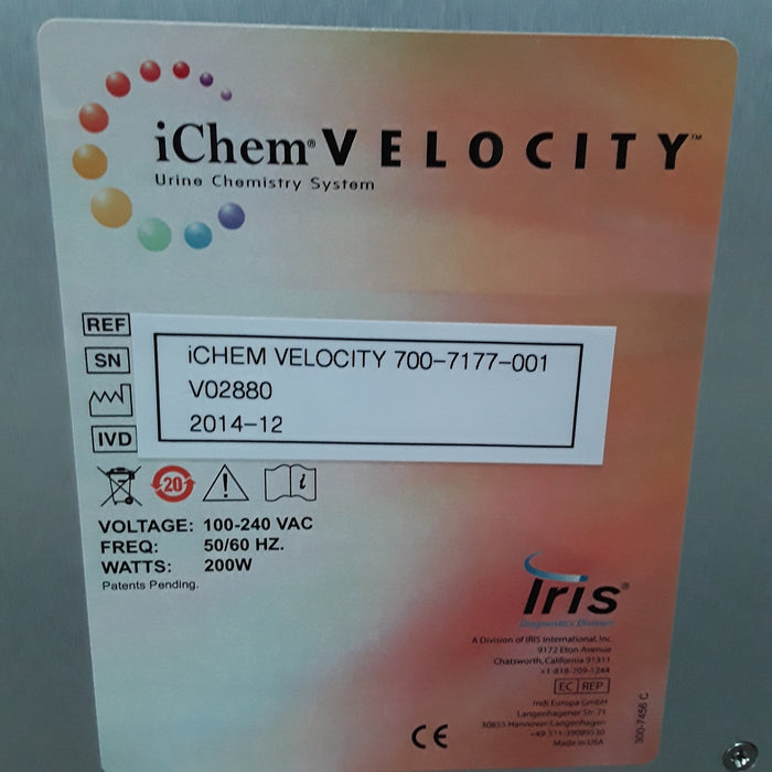 IRIS Medical iChem Velocity 700-7177-001 Urine Chemistry System