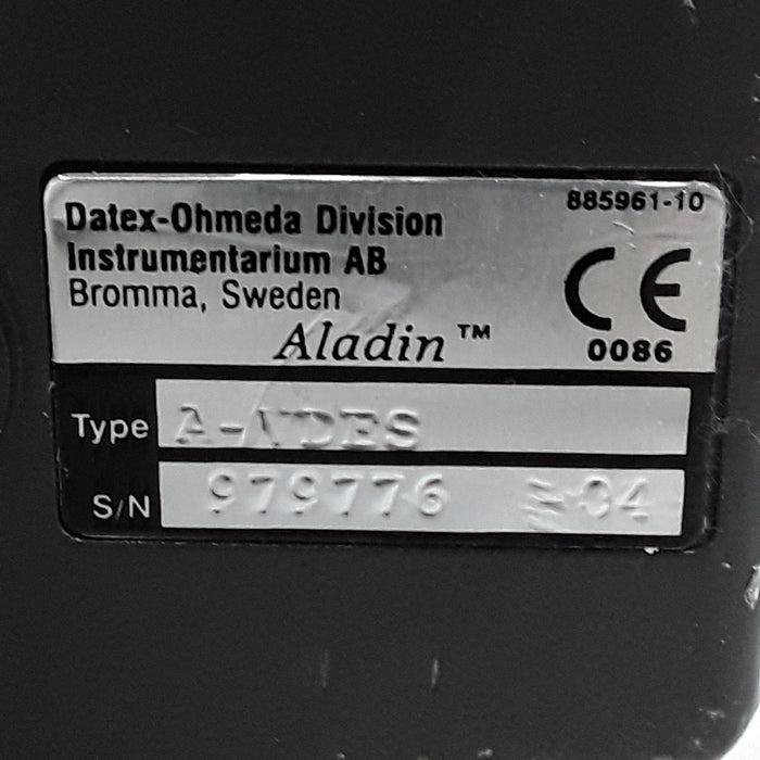 Datex-Ohmeda Aladin Desflurane Vaporizer Cassette