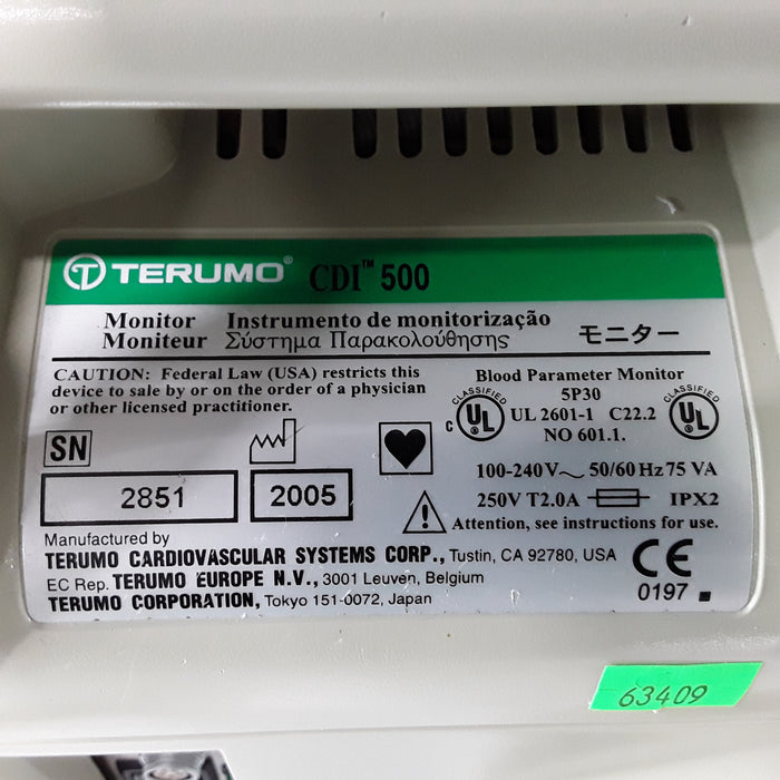 Terumo Cardiovascular Systems Corporation CDI 500 Monitor