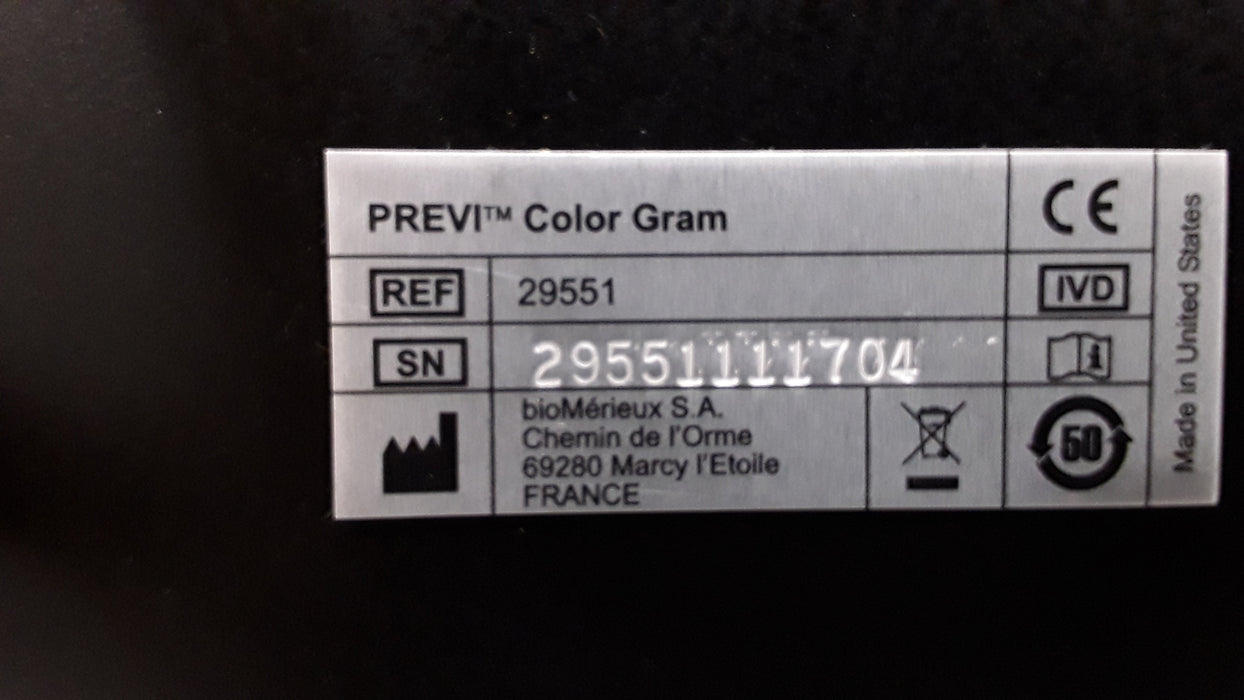 BioMerieux PREVI Color Gram 29551 Automated Slide Stainer