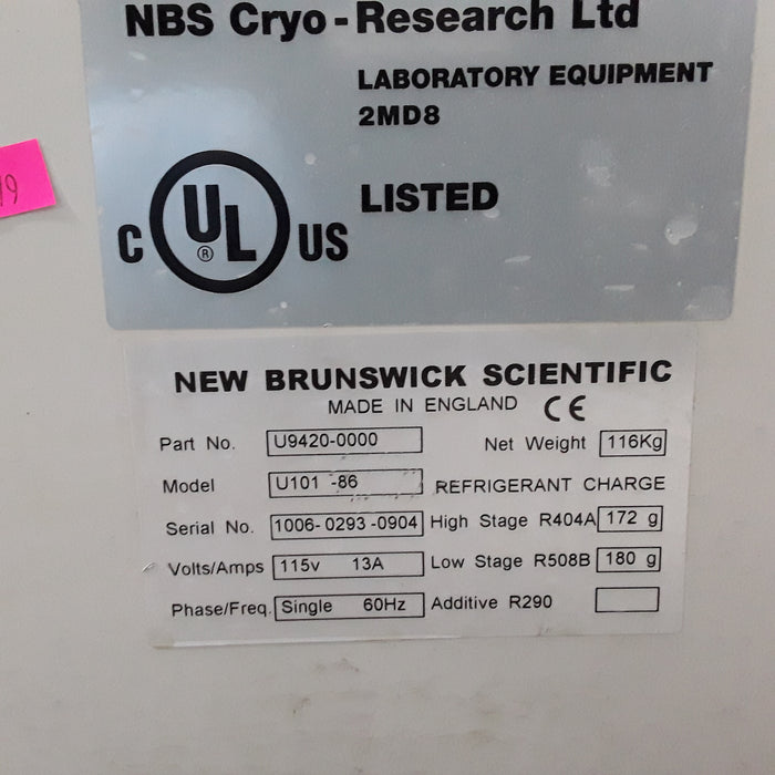 New Brunswick Scientific U9420-0000 Ultra Low Temperature Freezer