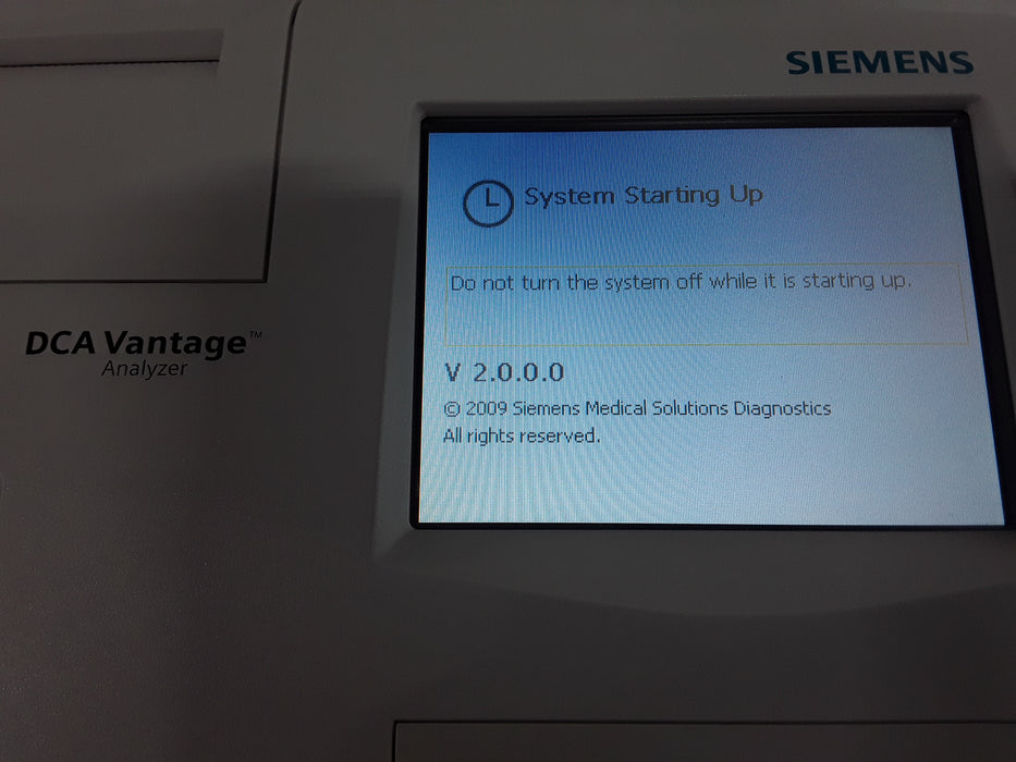 Siemens Medical DCA Vantage Analyzer