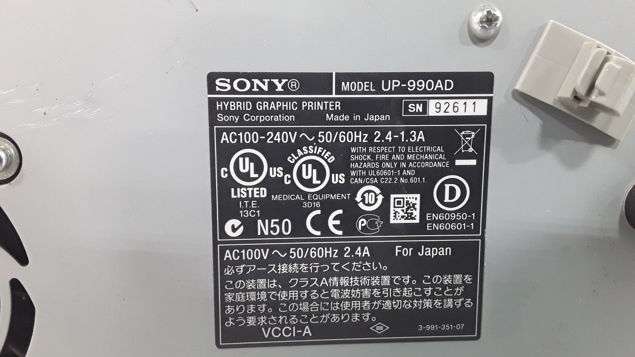 Sony UP-990AD Graphic printer