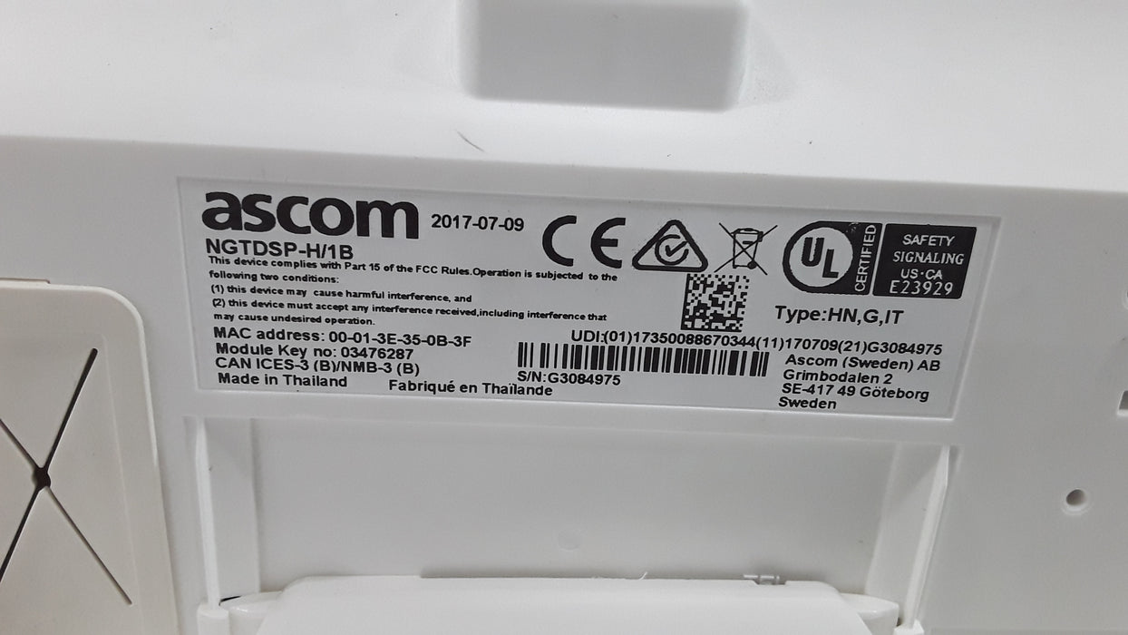 Ascom Nurse Call Model NGTDSP-H Staff Console