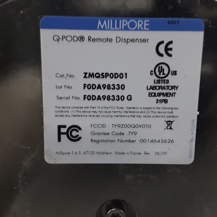 Millipore Q-Pod Remote Dispenser