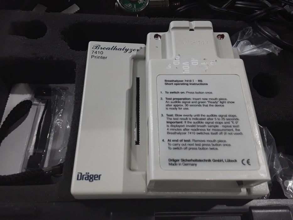 Draeger Medical Alcotest 7410 Breathalyzer Breath Alcohol Test Kit