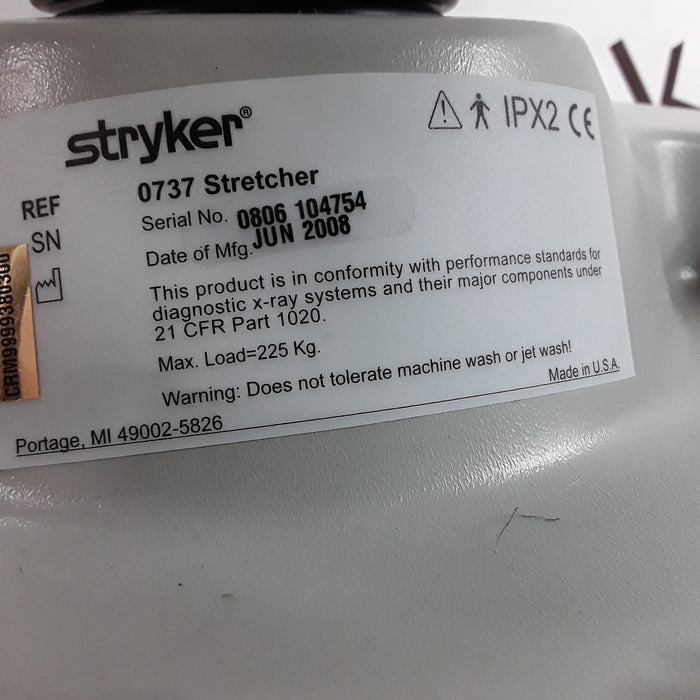 Stryker Medical 0737 Stretcher