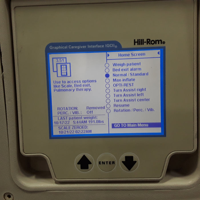 Hill-Rom TotalCare P1900 w/ SpO2RT Upgrade Kit ICU Bed