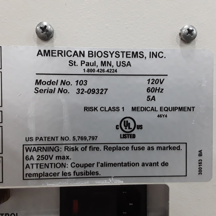 American Biosystems Model 103 Airway Clearance Device