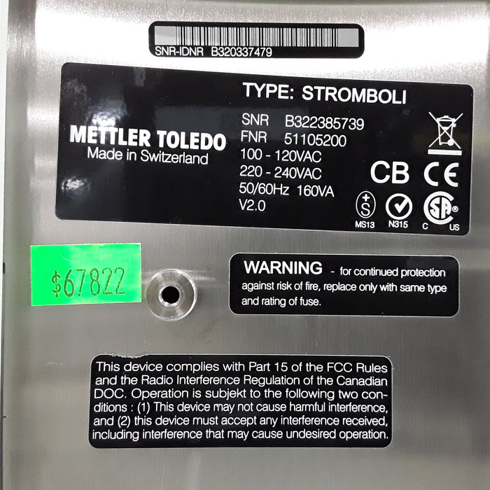 Mettler-Toledo, Inc. Stromboli Oven Sample Changer