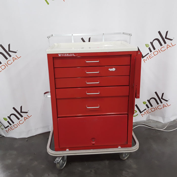 Waterloo Healthcare Anesthesia Cart - Red Cart