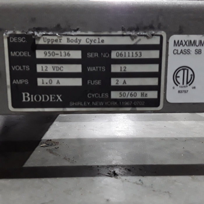 Biodex 950-136 Clinical Pro Upper Body Cycle