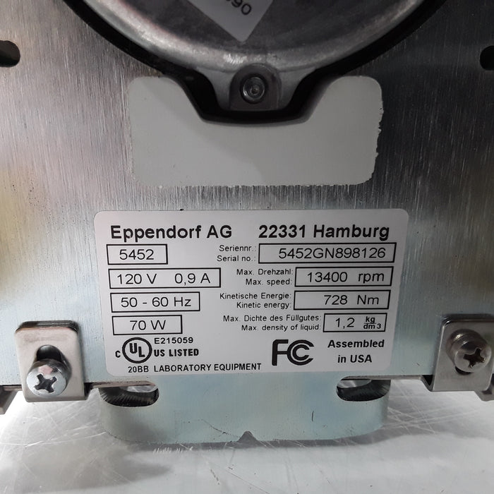 Eppendorf MiniSpin Plus  5452 Centrifuge