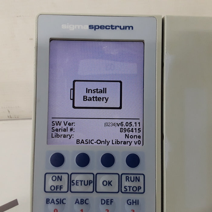 Baxter Healthcare Sigma Spectrum 6.05.11 without Battery Infusion Pump