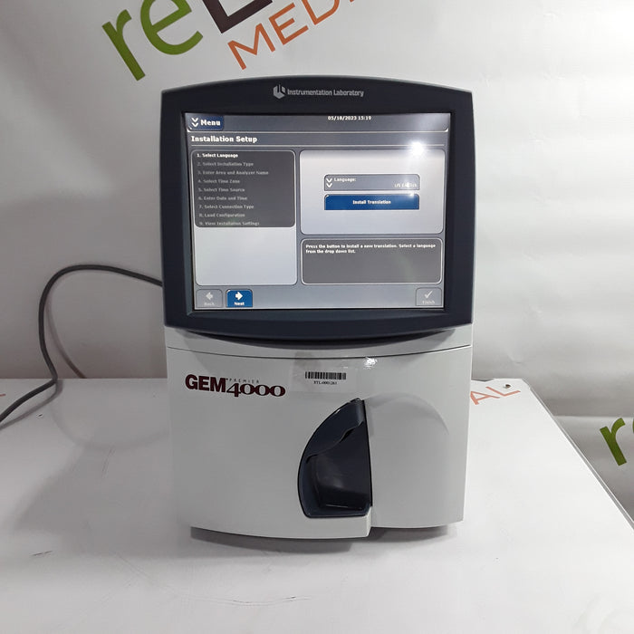 Instrumentation Laboratory Company Gem Premier 4000 Blood Gas Analyzer