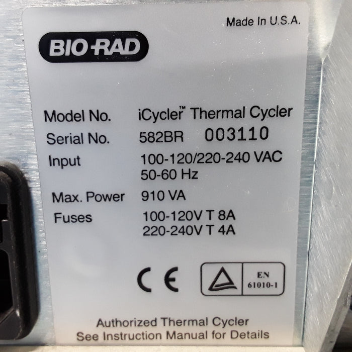 Bio-Rad iCycler 582BR Thermal Cycler