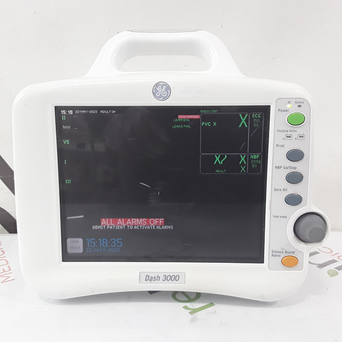 GE Healthcare Dash 3000 - GE/Nellcor SPO2 Patient Monitor