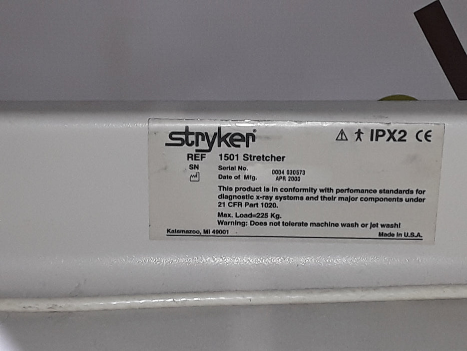 Stryker Medical 1501 Stretcher