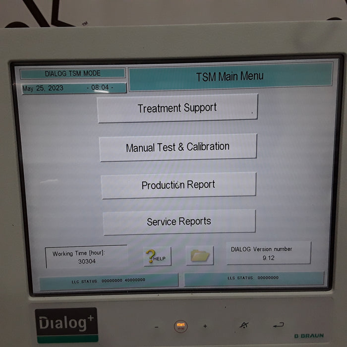 B. Braun Dialog Plus Hemodialysis Machine