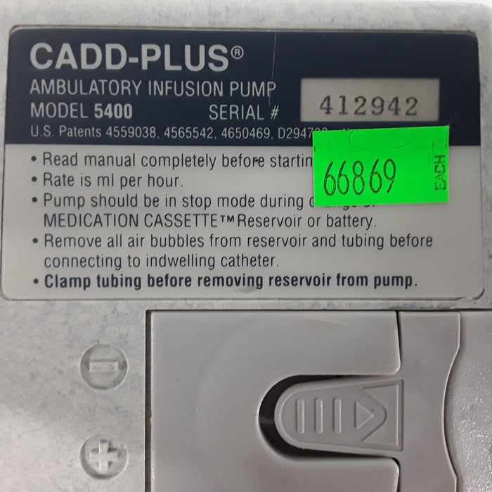 SIMS Deltec CADD-PLUS 5400 Ambulatory Infusion Pump