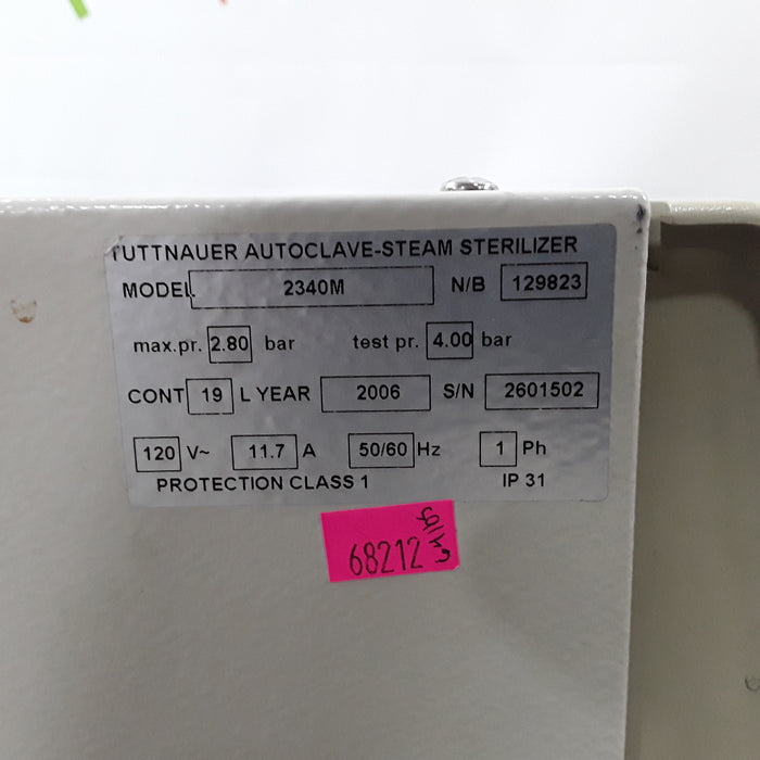 Tuttnauer 2340M Autoclave