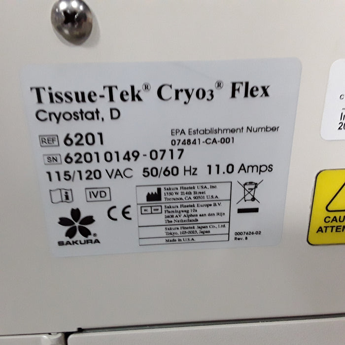 SAKURA Tissue-Tek Cryo3 Flex Cryostat