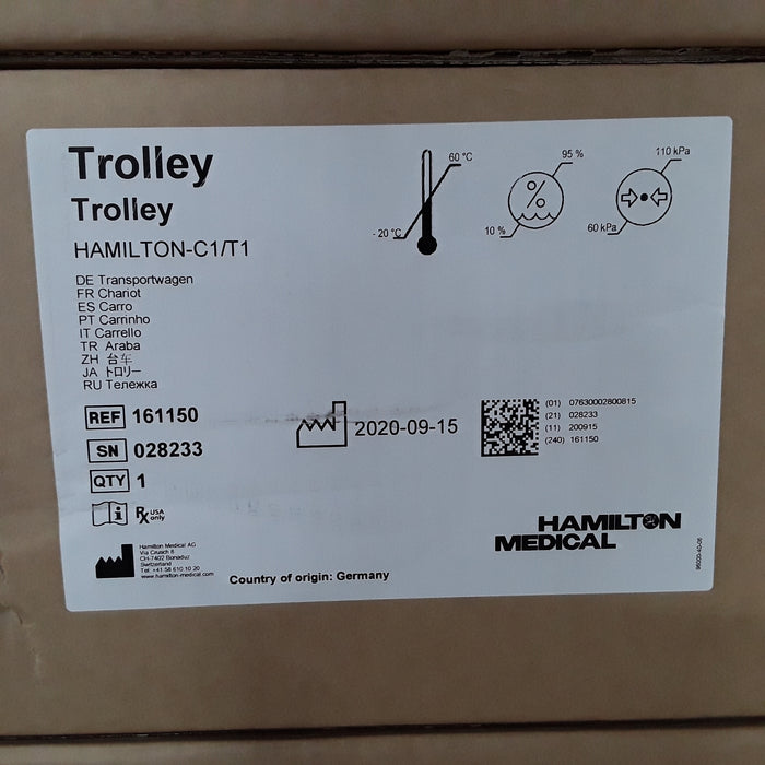 Hamilton Medical Inc C1/T1 Trolley