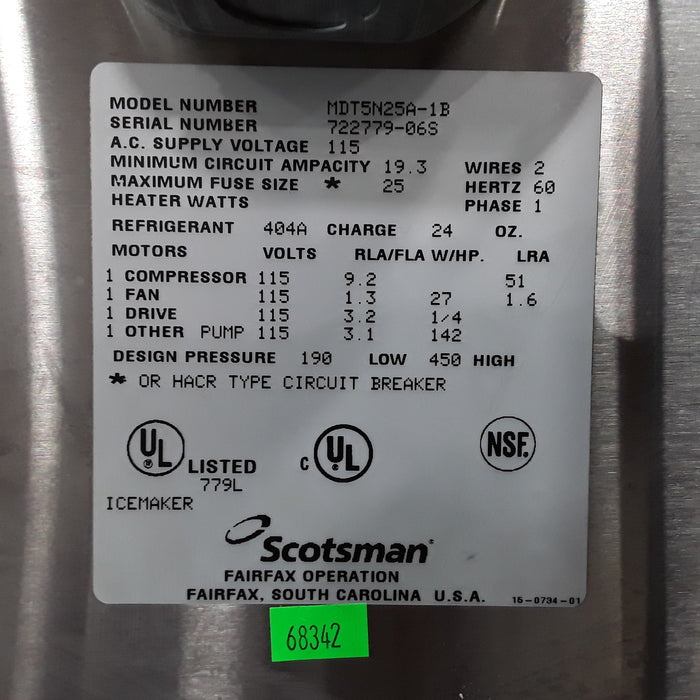 Scotsman Ice Systems MDT5N25A-1B Ice/Water Dispenser