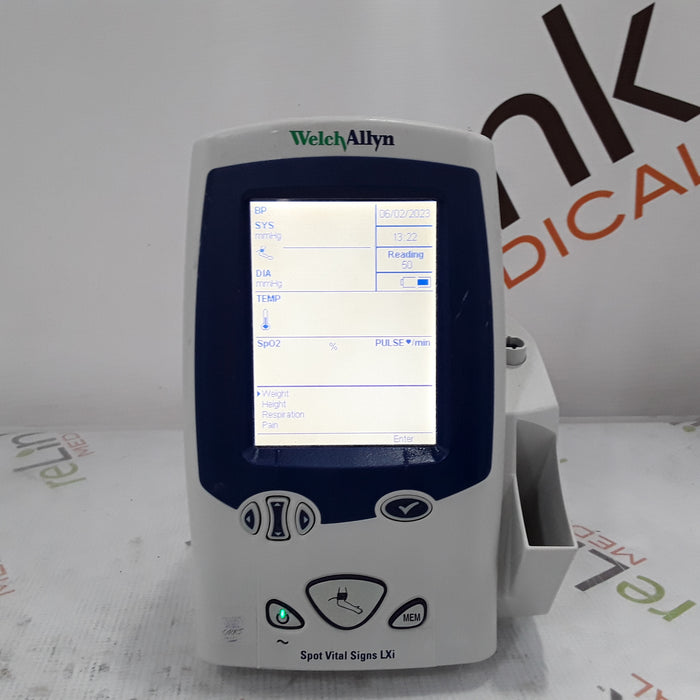 Welch Allyn Spot LXi - NIBP, SureTemp Plus, Nellcor SpO2 Vital Signs Monitor