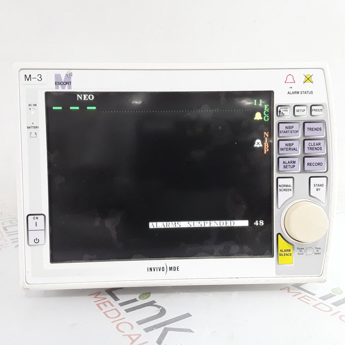 Invivo MDE MDE Escort M10 20415 Patient Monitor