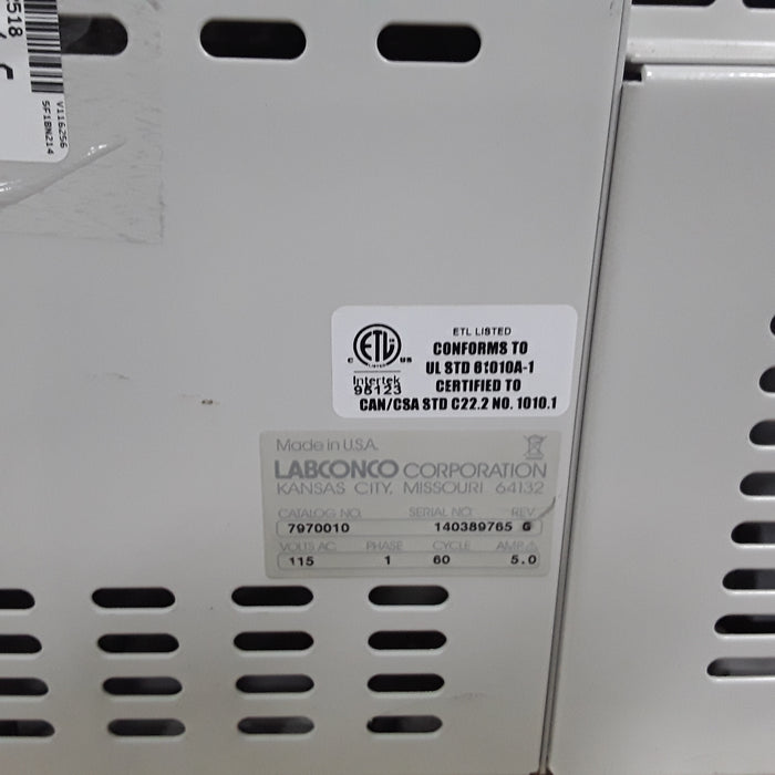 LabconCo Corp 7970010 CentriVap Concentrator