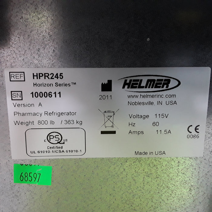 Helmer Inc HPR245 Pharmacy Refrigerator