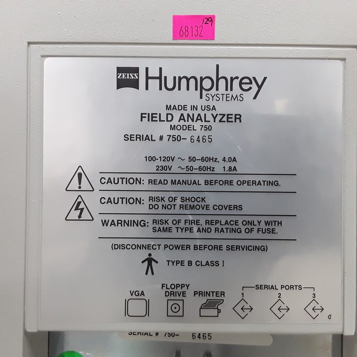 Carl Zeiss 750 Humphrey Field Analyzer