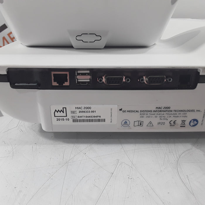 GE Healthcare Mac 2000 ECG Monitor