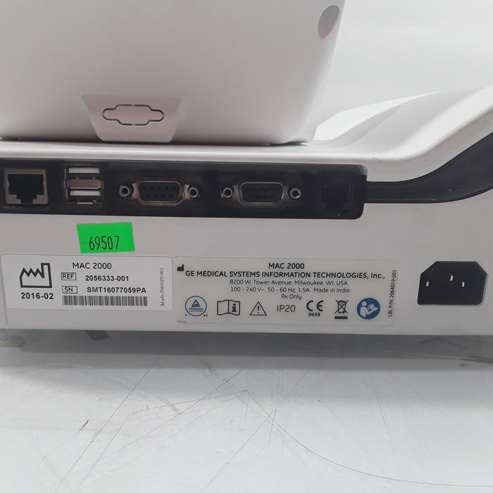 GE Healthcare Mac 2000 ECG Monitor