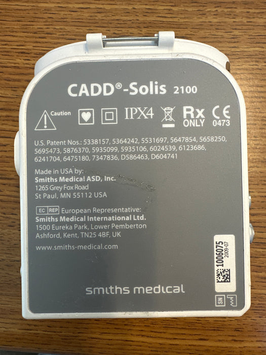 Smiths Medical CADD Solis 2100 Ambulatory Infusion Pump