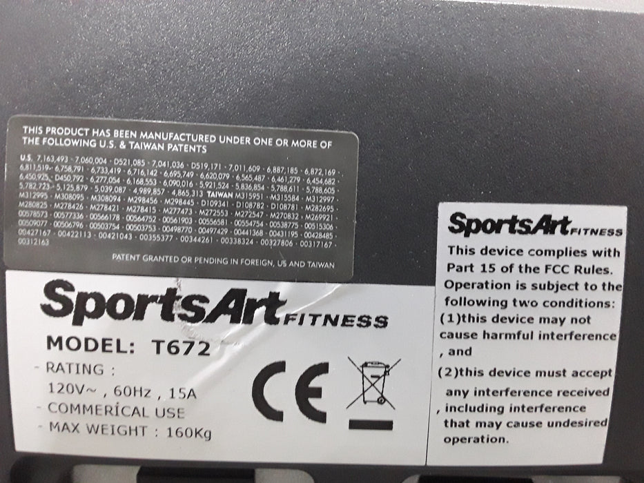 SportsArt T672 Residential Treadmill