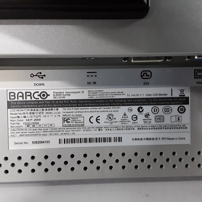Barco MDRC-2120 Monitor