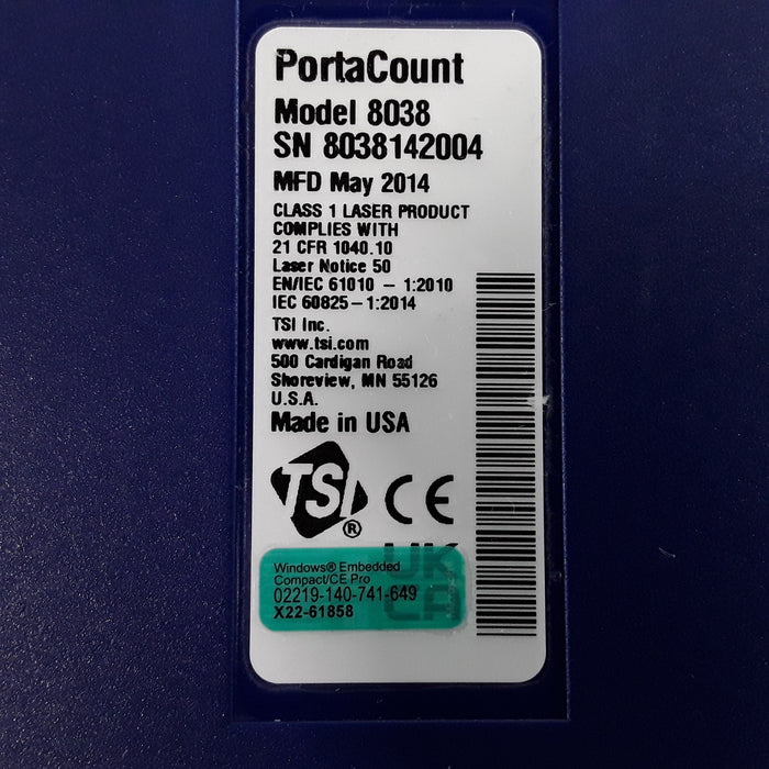 TSI PORTACOUNT PRO+ 8038 FIT TESTER
