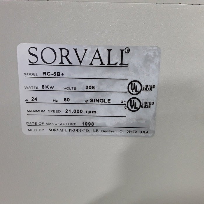 Sorvall RC-5B+ Refrigerated Superspeed Centrifuge