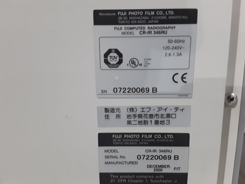 Fujifilm CR-IR 346 RU Film Digitizer