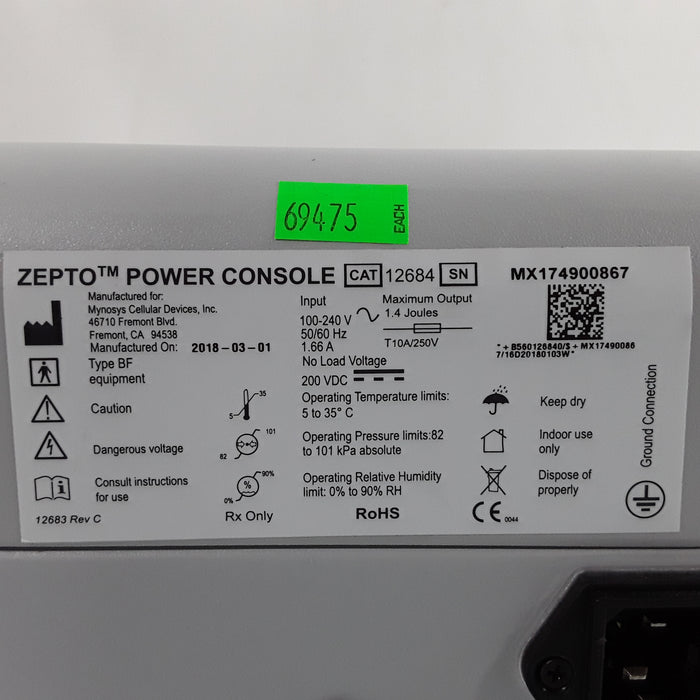 Zepto Precision Pulse Capsulotomy Power Console