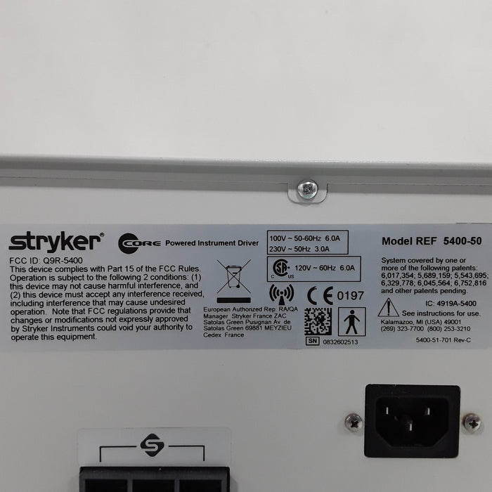 Stryker Medical 5400-050 Core Powered Instrument Driver