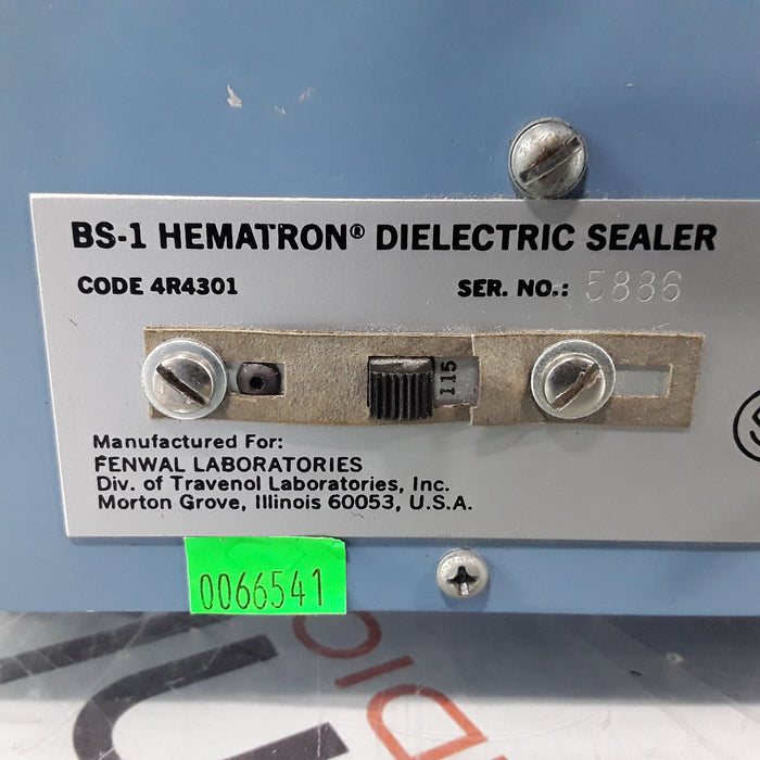 Fenwal BS-1 Hematron Dielectric Sealer